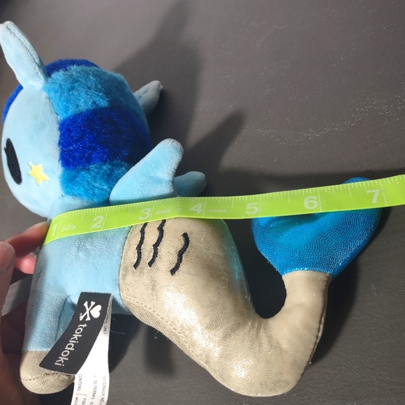 ✓Tokidoki Aurora 7.5" Corsica Mermicorno,Plush blue Multicolor - Picture 4 of 16